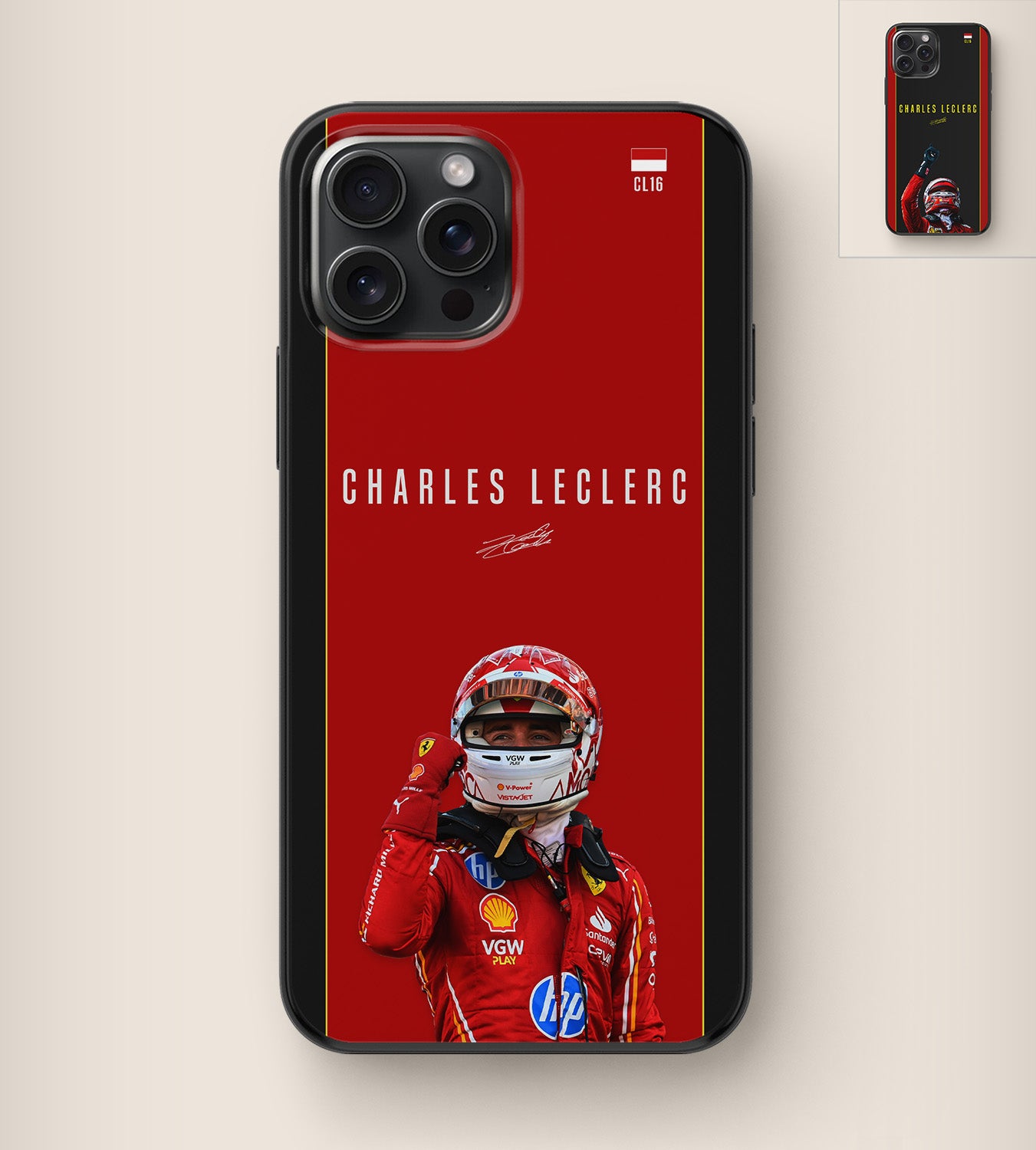 Charles Leclerc Formula 1 Phone Case