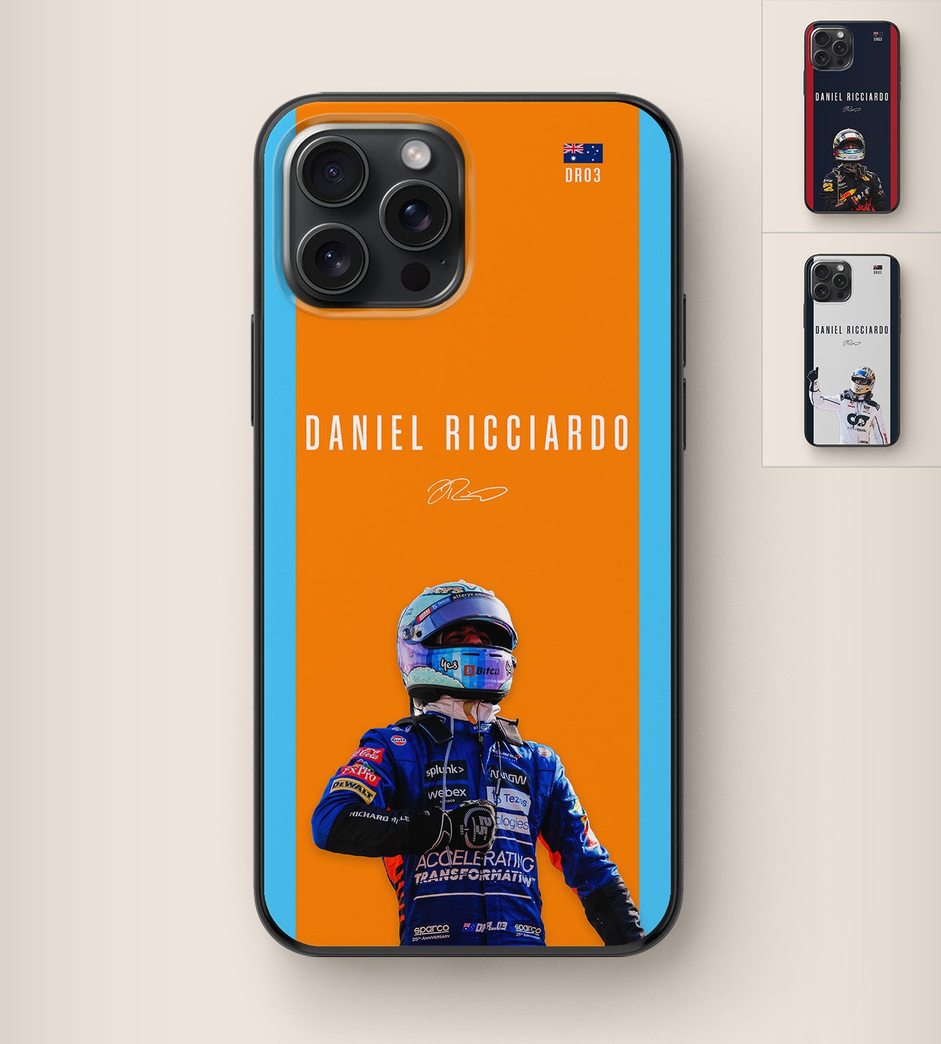 Formula 1 McLaren driver Daniel Ricciardo phone case