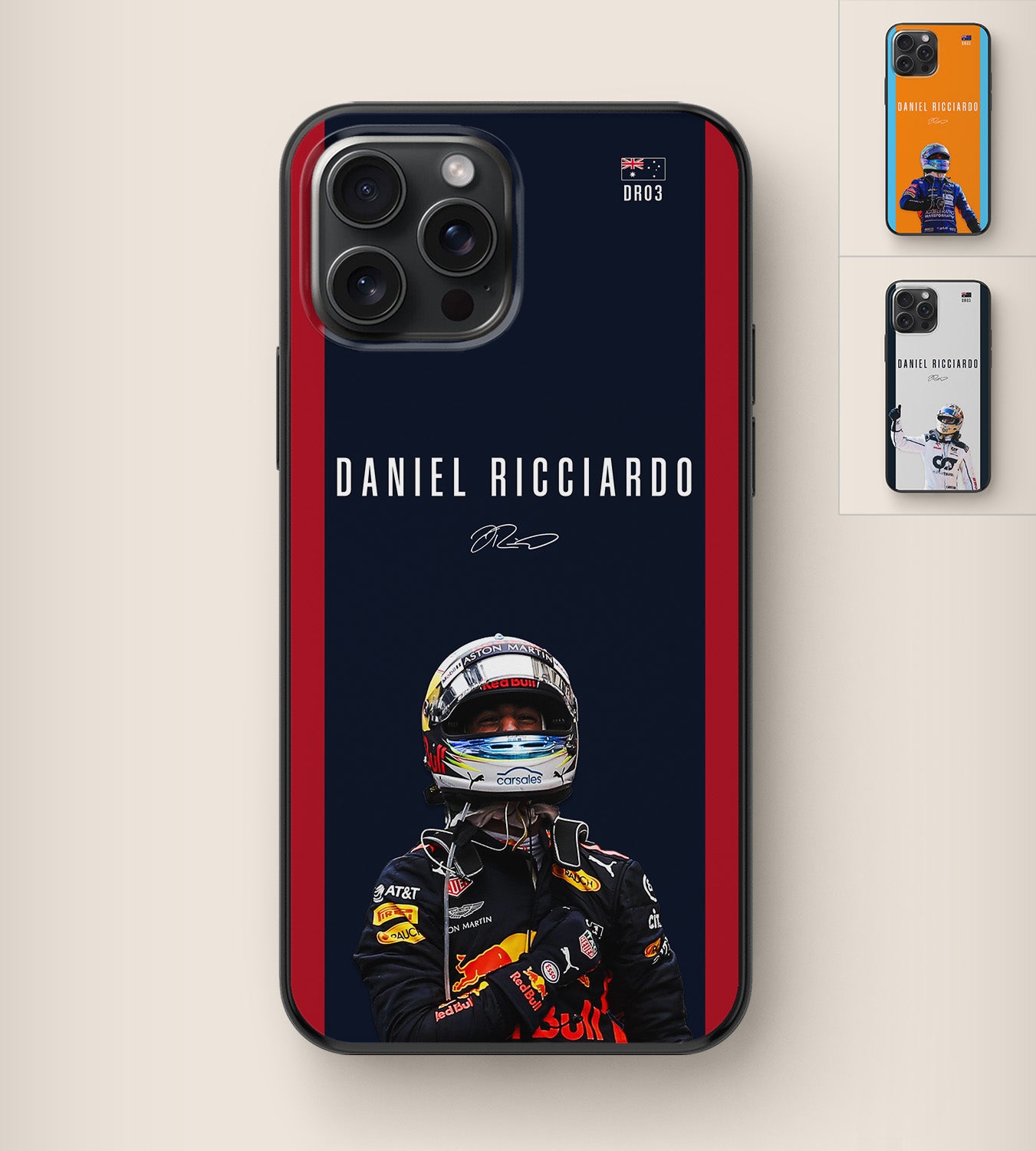 Formula 1 Red Bull driver Daniel Ricciardo phone case