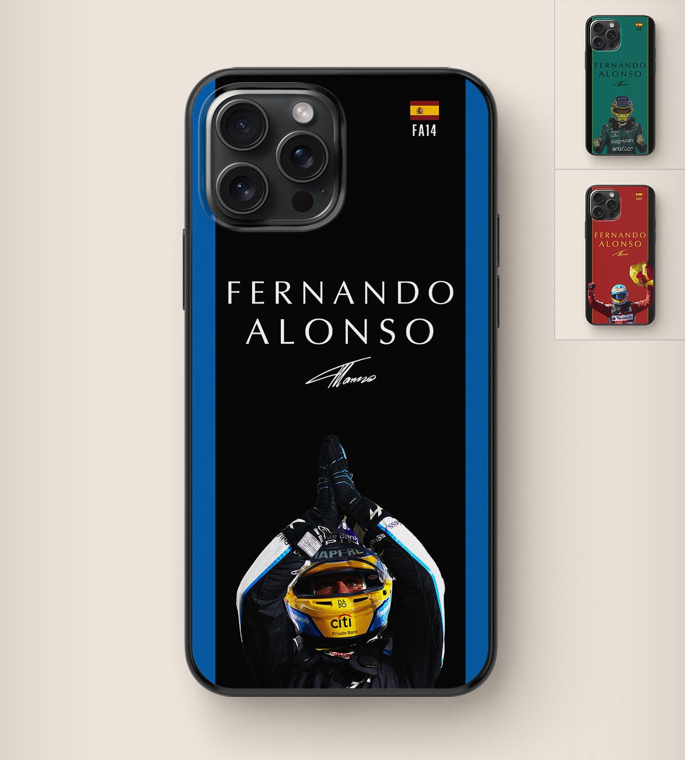 Formula 1 Alpine/Renault driver Fernando Alonso phone case