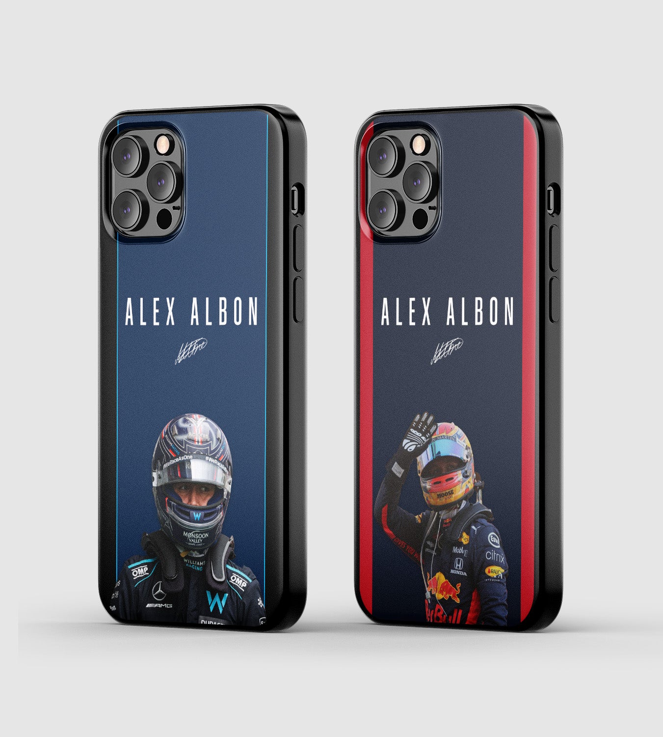 Formula 1 Williams and Red Bull driver Alexander (Alex) Albon phone case