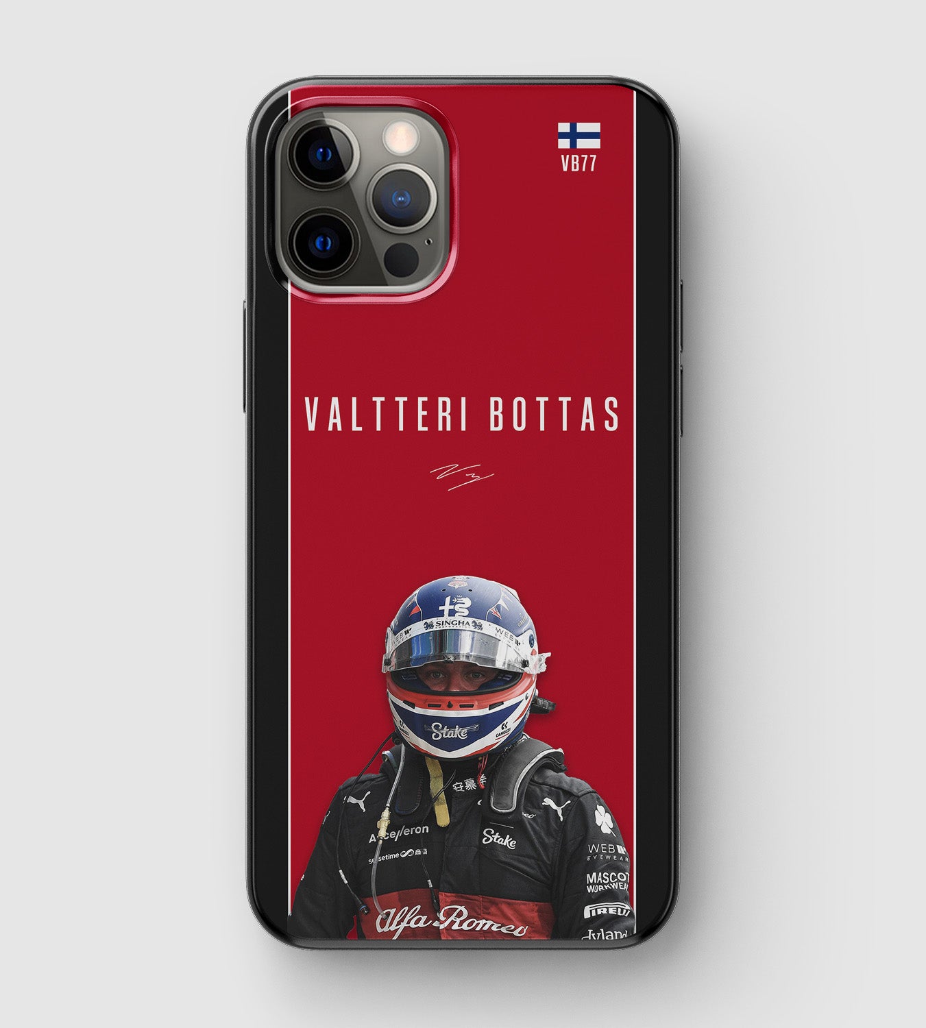 Formula 1 Mercedes and Alfa Romeo driver Valtteri Bottas phone case
