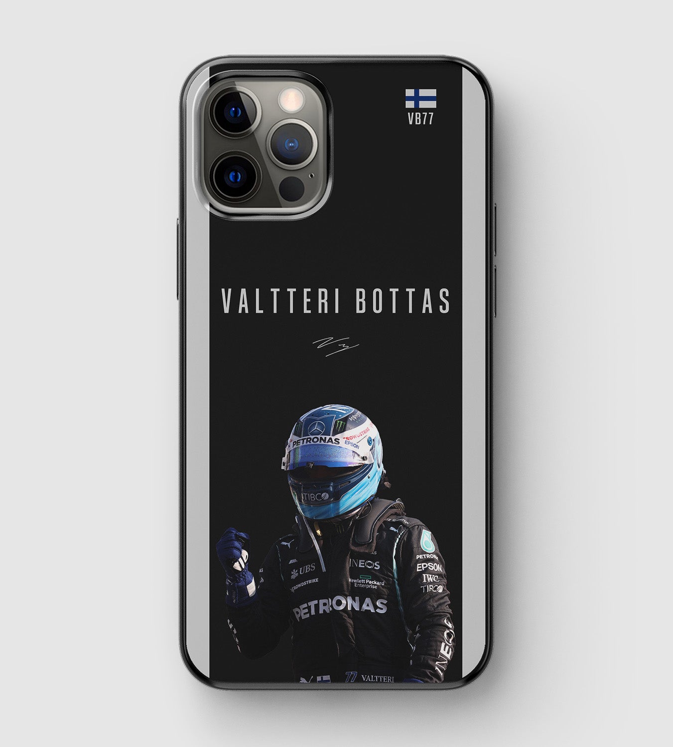 Formula 1 Mercedes and Alfa Romeo driver Valtteri Bottas phone case