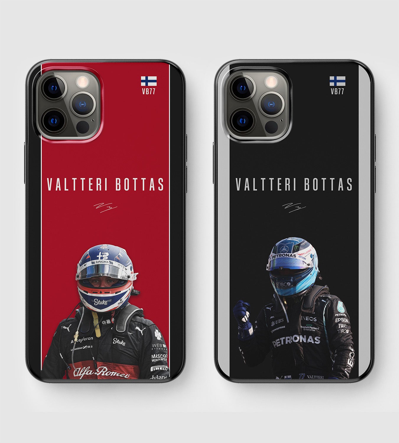 Formula 1 Mercedes and Alfa Romeo driver Valtteri Bottas phone case