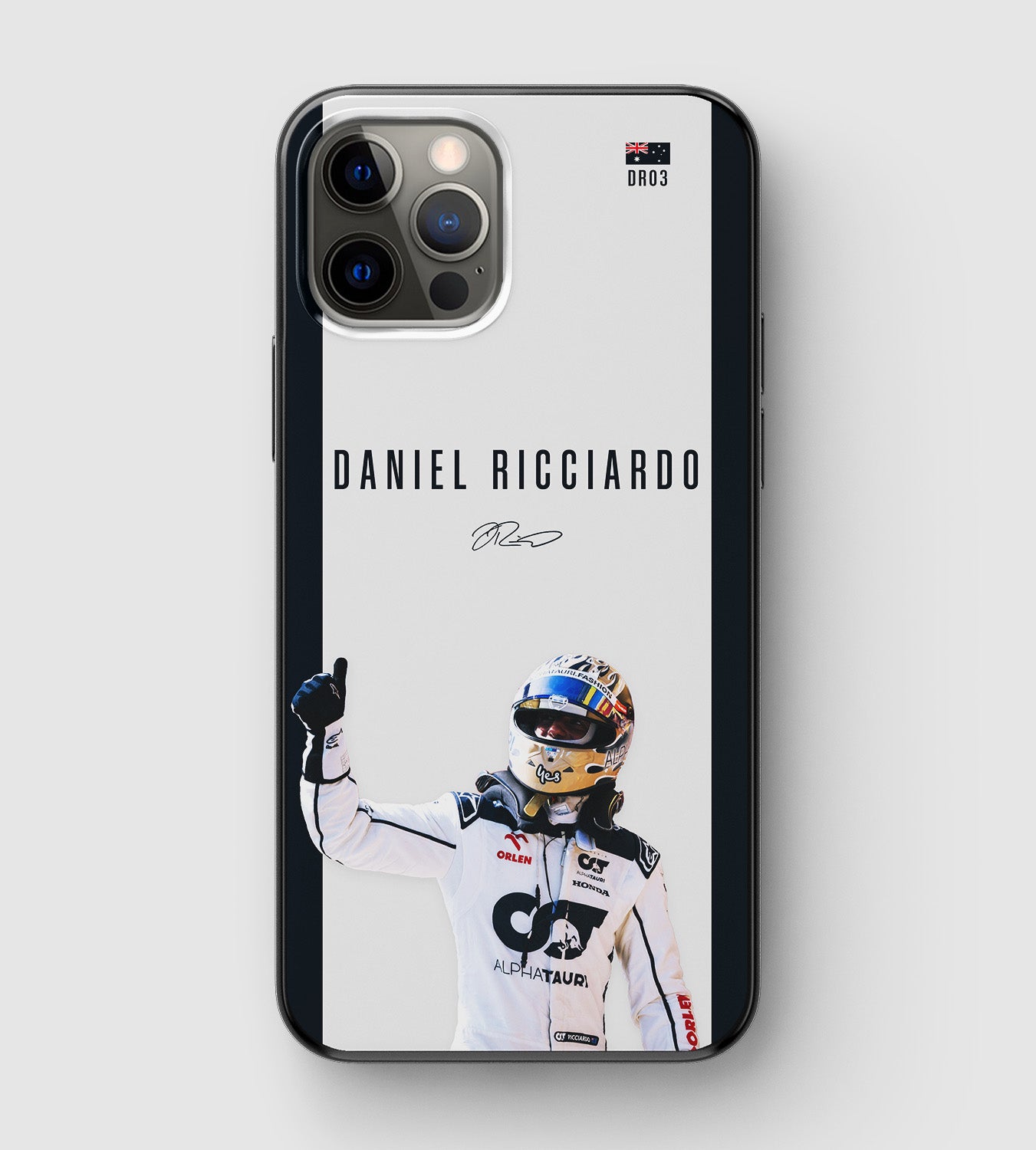 Formula 1 Alpha Tauri driver Daniel Ricciardo phone case