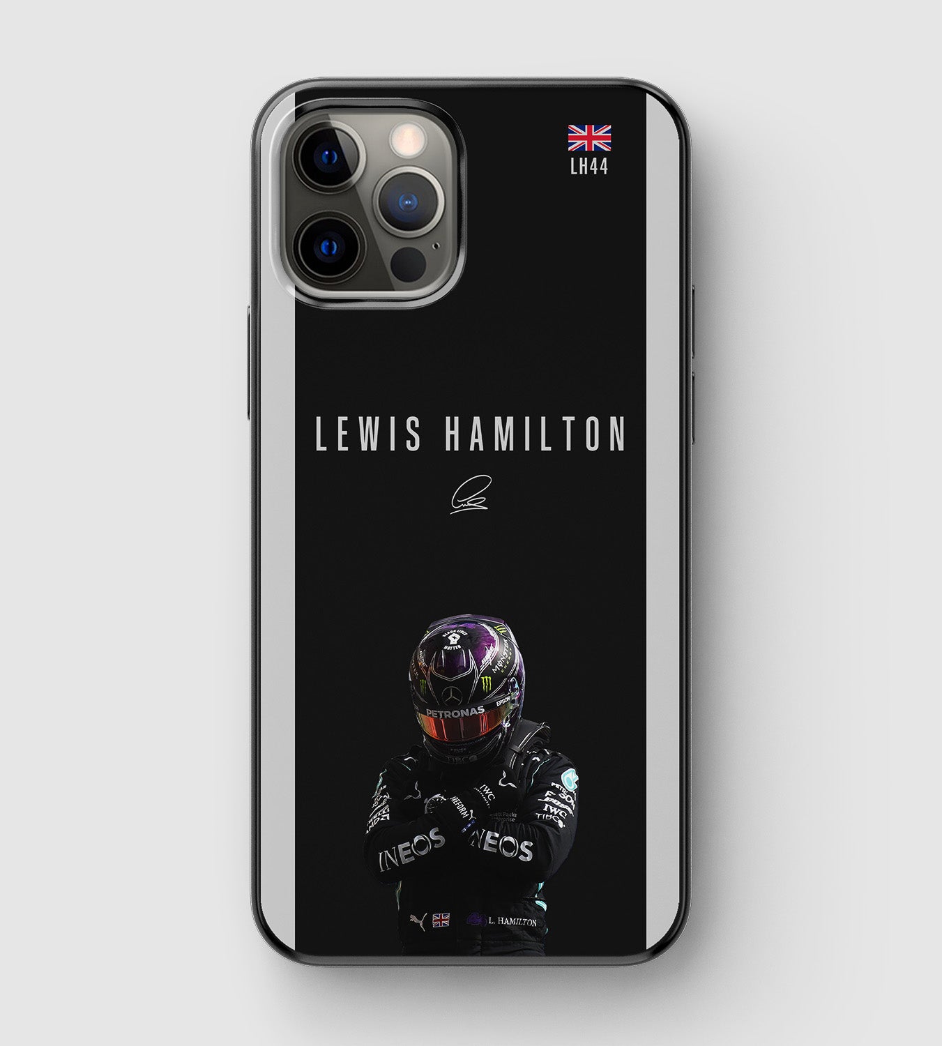 Formula 1 Mercedes driver Lewis Hamilton phone case