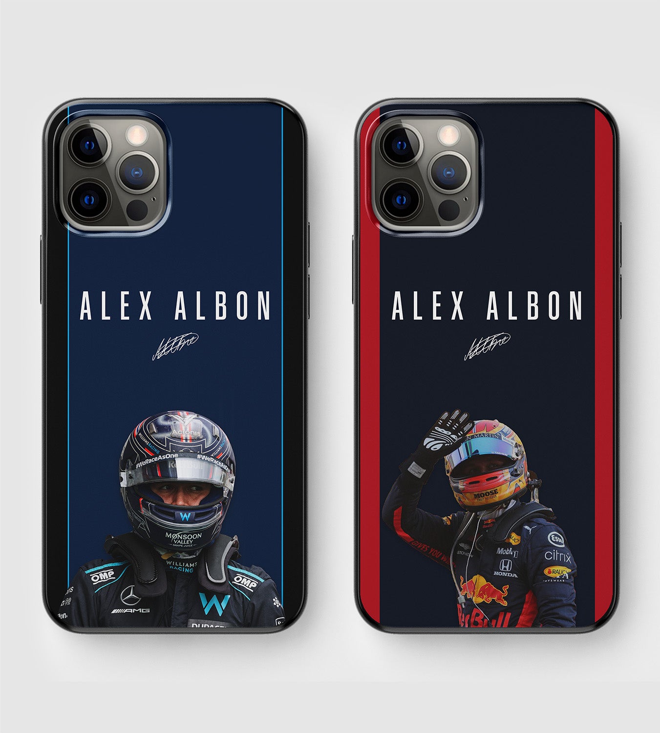 Formula 1 Williams and Red Bull driver Alexander (Alex) Albon phone case