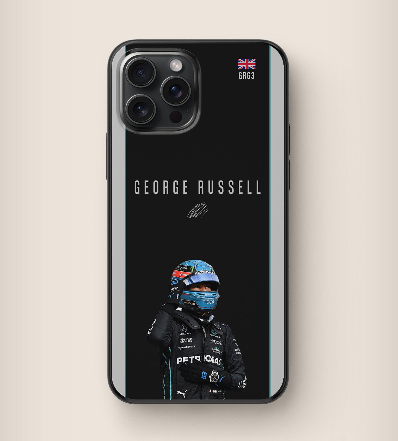 Formula 1 Mercedes-AMG Petronas driver George Russell phone case