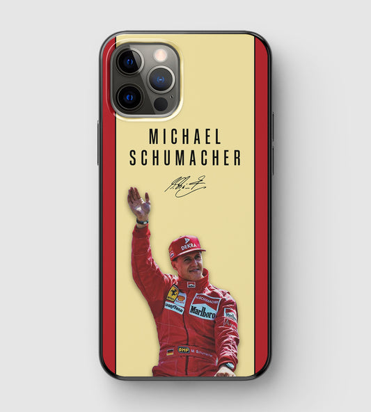 Iconic Formula 1 Ferrari driver Michael Schumacher phone case